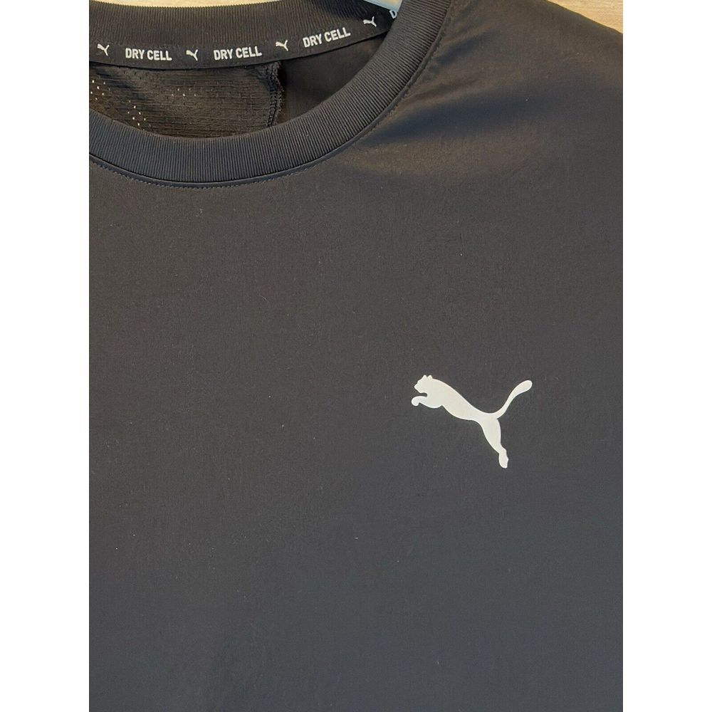 Puma Training DryCell Athletic Knit Shirt Men's Size XXL Black Short Sleeve - Picture 2 of 8
